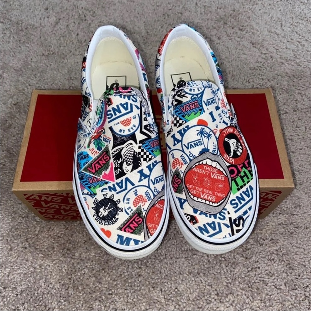 Vans Slip On Shoes Size 7 Mashup